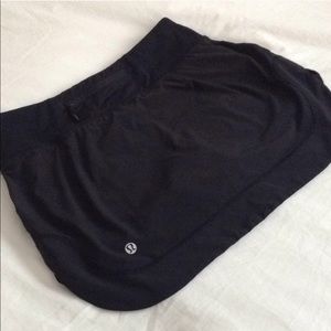 Black Lululemon Light As Air Skort, Size 4